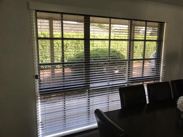 Large Window with Venetian Blinds