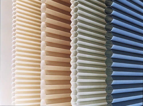 Honeycomb blinds showing 4 profiles